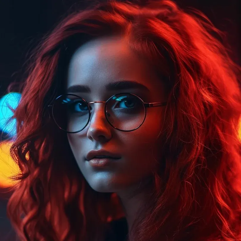 Red girl, cinematic magic