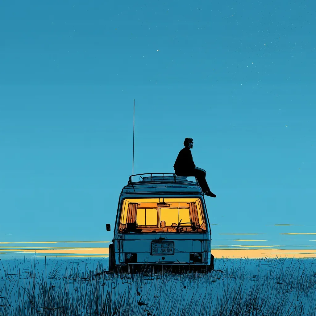 Swings suspended from clouds