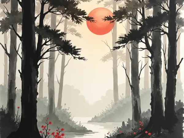 Image of: Far far away, behind the word mountains